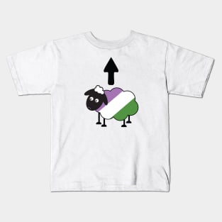 Genderqueer Sheep of The Family LGBTQIA Pride Kids T-Shirt